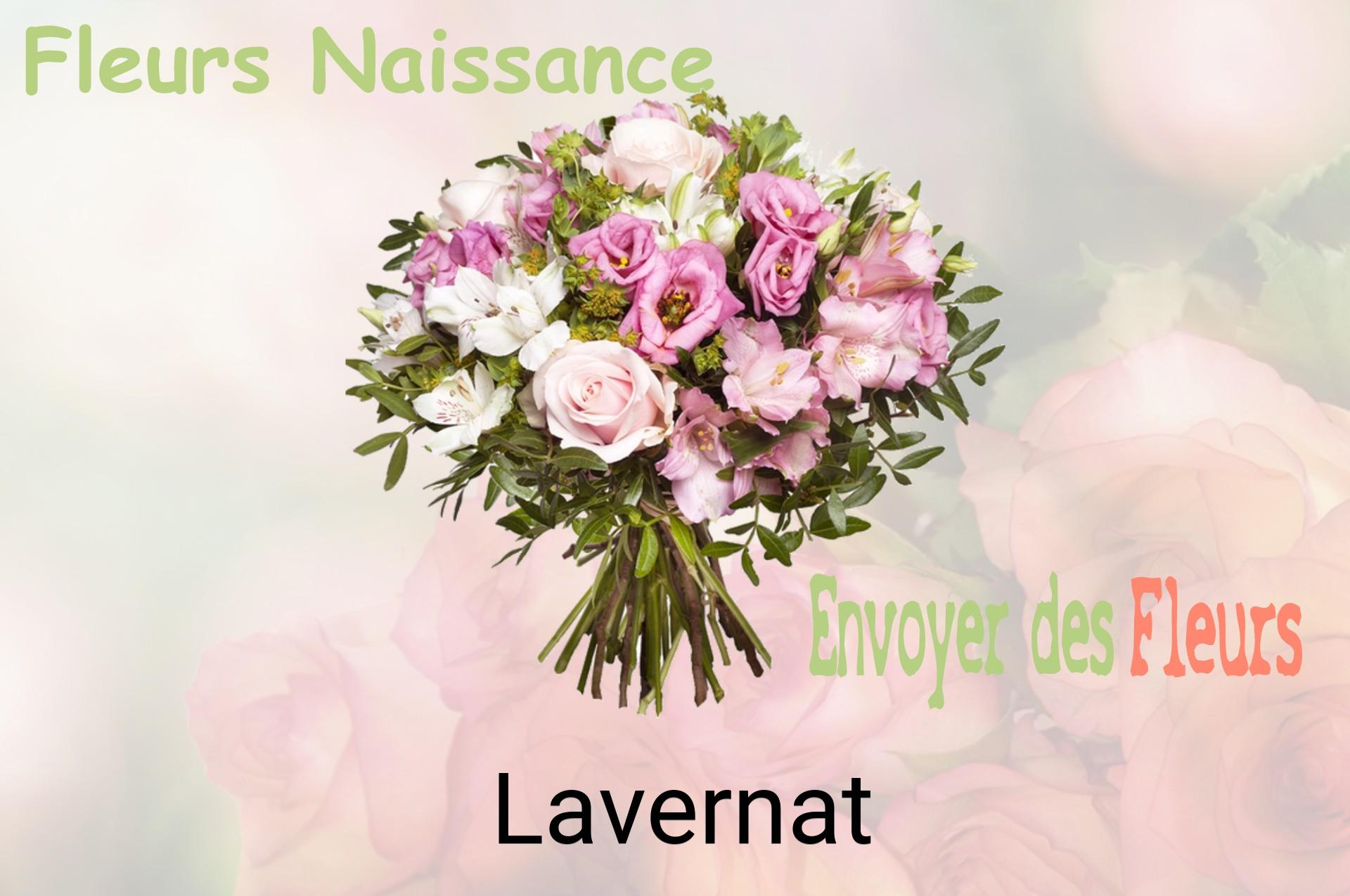 Bouquet de fleurs de naissance livré à Lavernat